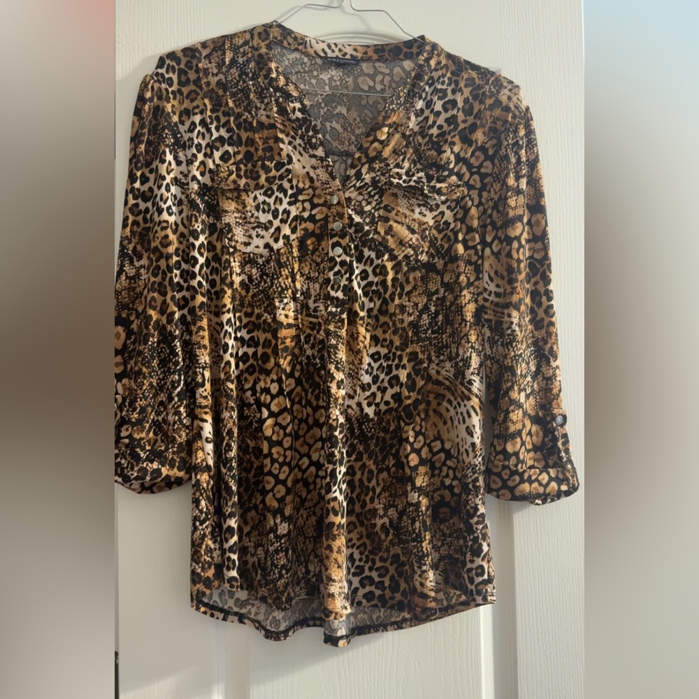 Leopard Print Women's Top